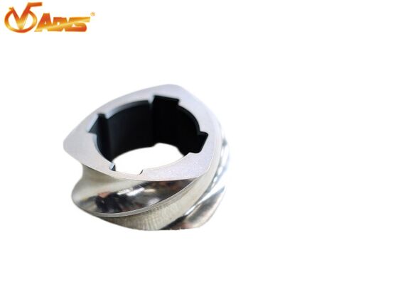 Buen precio Elementos de tornillo personalizados de tres vuelos para extrusoras de tornillo gemelo con alta velocidad de cizallamiento y mecanizado de precisión en línea