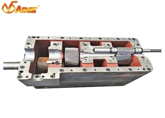 Buen precio PHL62 Extrusor de doble tornillo con cinco ejes de accionamiento Caja de cambios de 30 a 48 mm de distancia central en línea