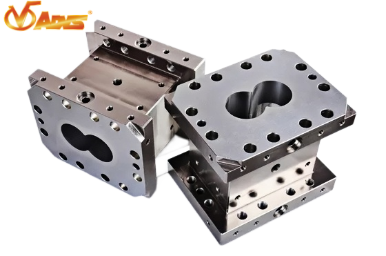 Buen precio Barril extrusor de doble tornillo con revestimiento de aleación HIP, 44 mm de diámetro, compatible con la serie JSW TEX44 en línea